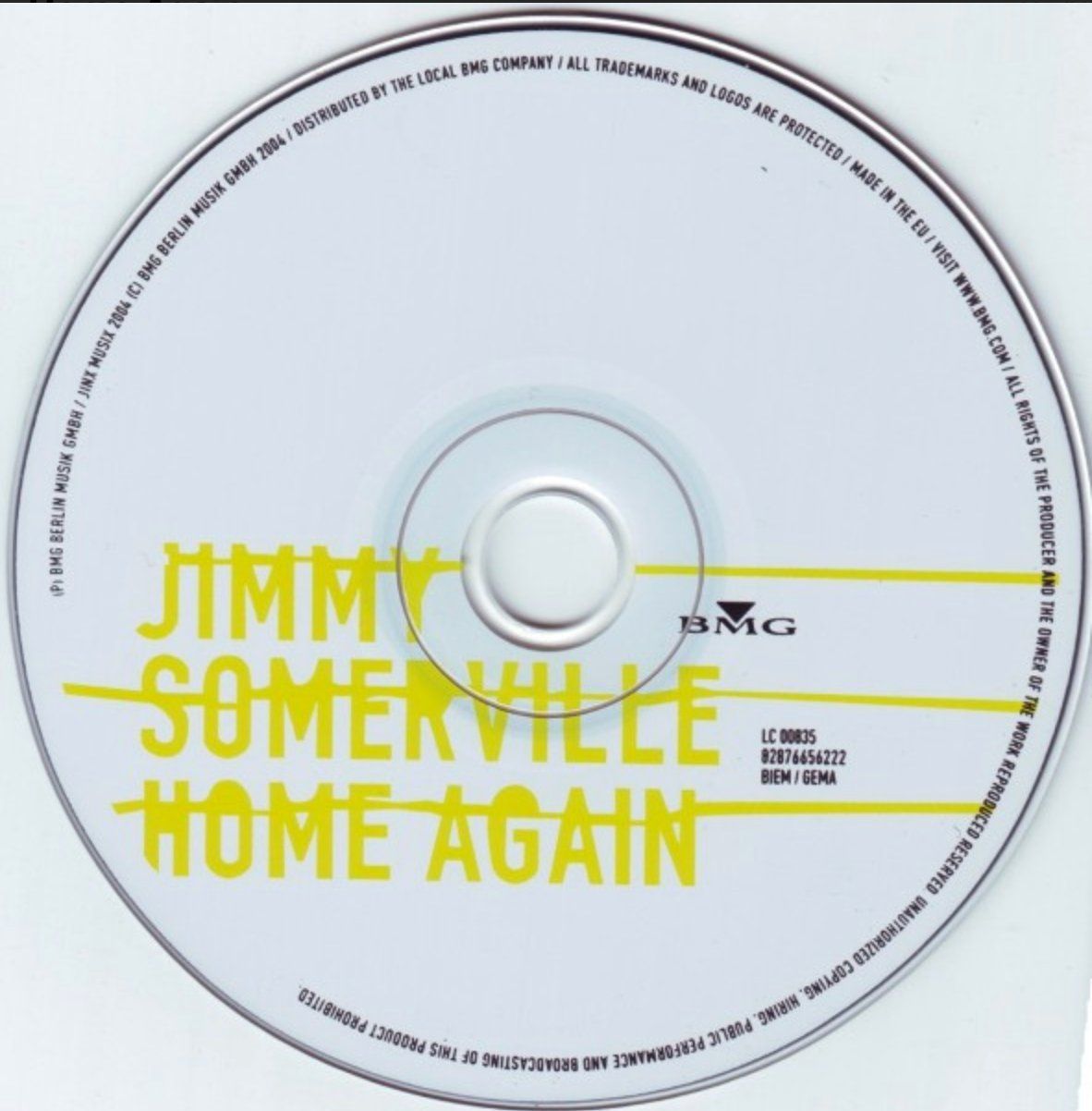 CD: Jimmy Somerville - Home Again – Usato da Brunnen venduto da Barfly5 2