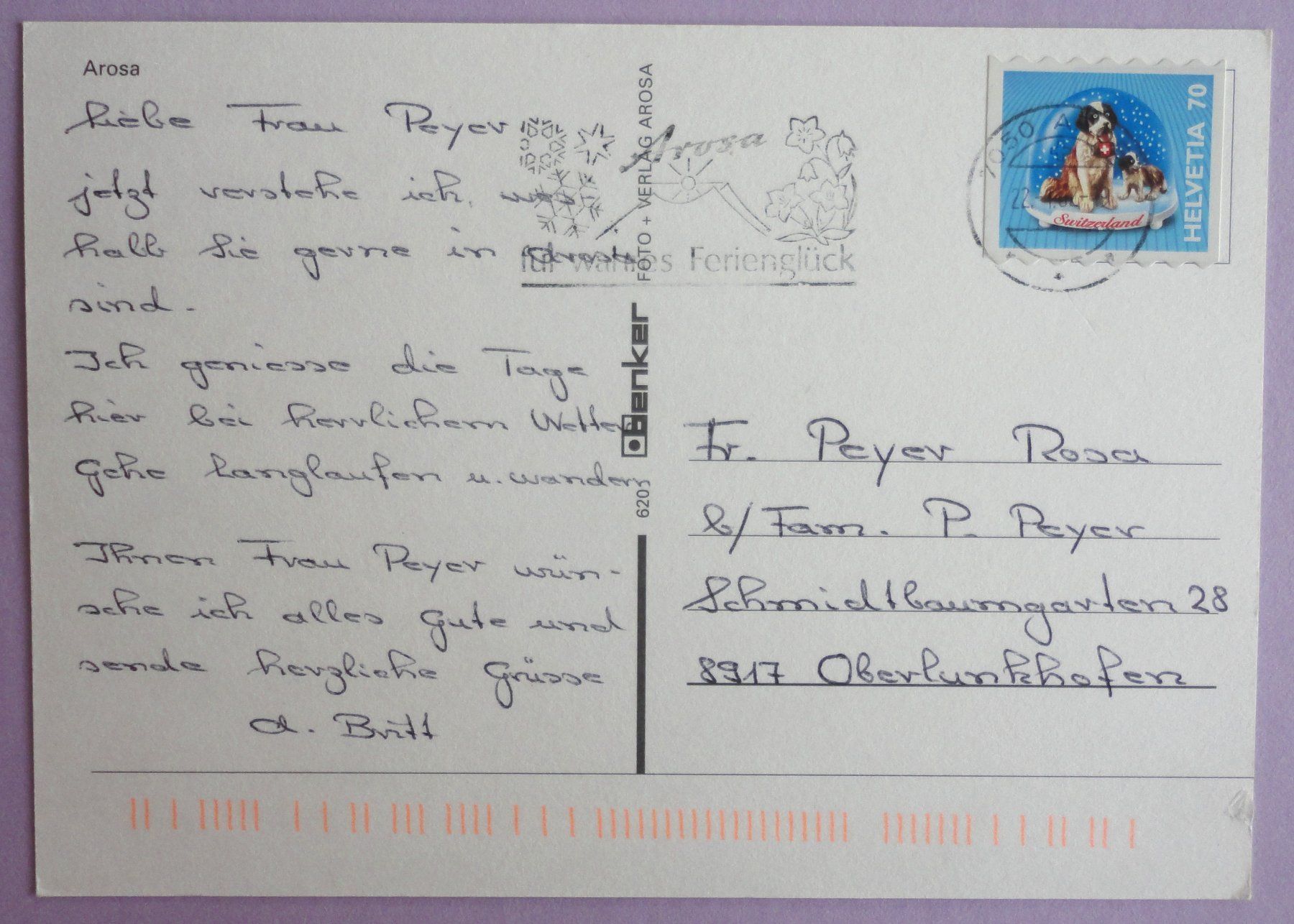 Cartes postales: Arosa – D'occasion à Fétigny par Billy2miny 1