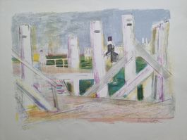 ZWAHEN ERNST LITHOGRAPHIE SIGNIERT NUMMERIERT