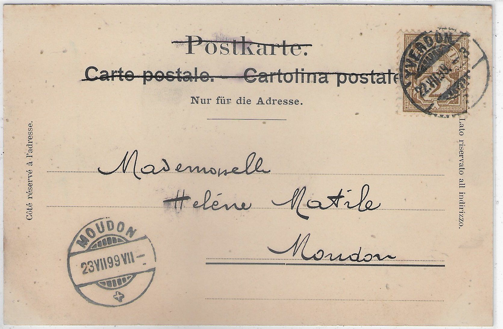 Cartoline postali: Yverdon - Rue du Lac - animee – Usato da Ettingen venduto da Kartenplanet 1