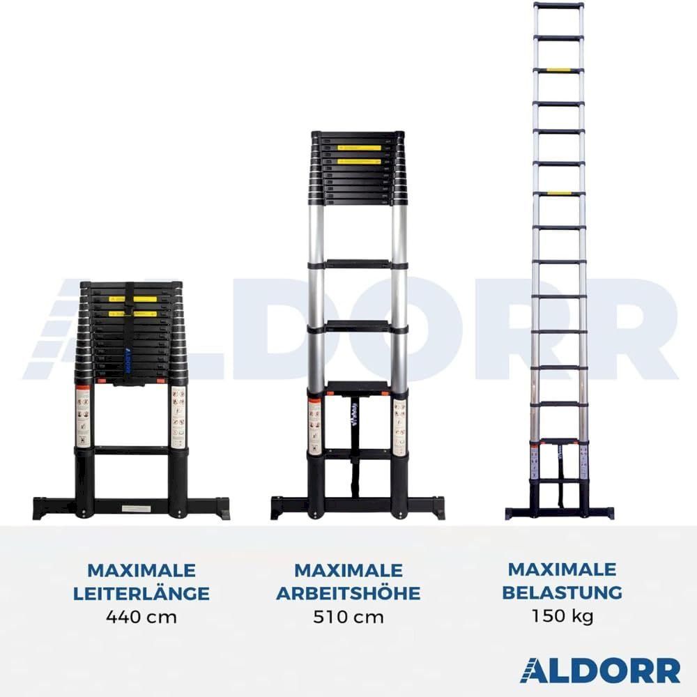 Leitern: Aldorr Professional Teleskopleiter 4.40m – Neu und originalverpackt aus Bottighofen von zaap 2