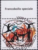 2011, Nr.1387 "Gymnaestrada" mit Ersttags-Voll-Stempel +TAB.