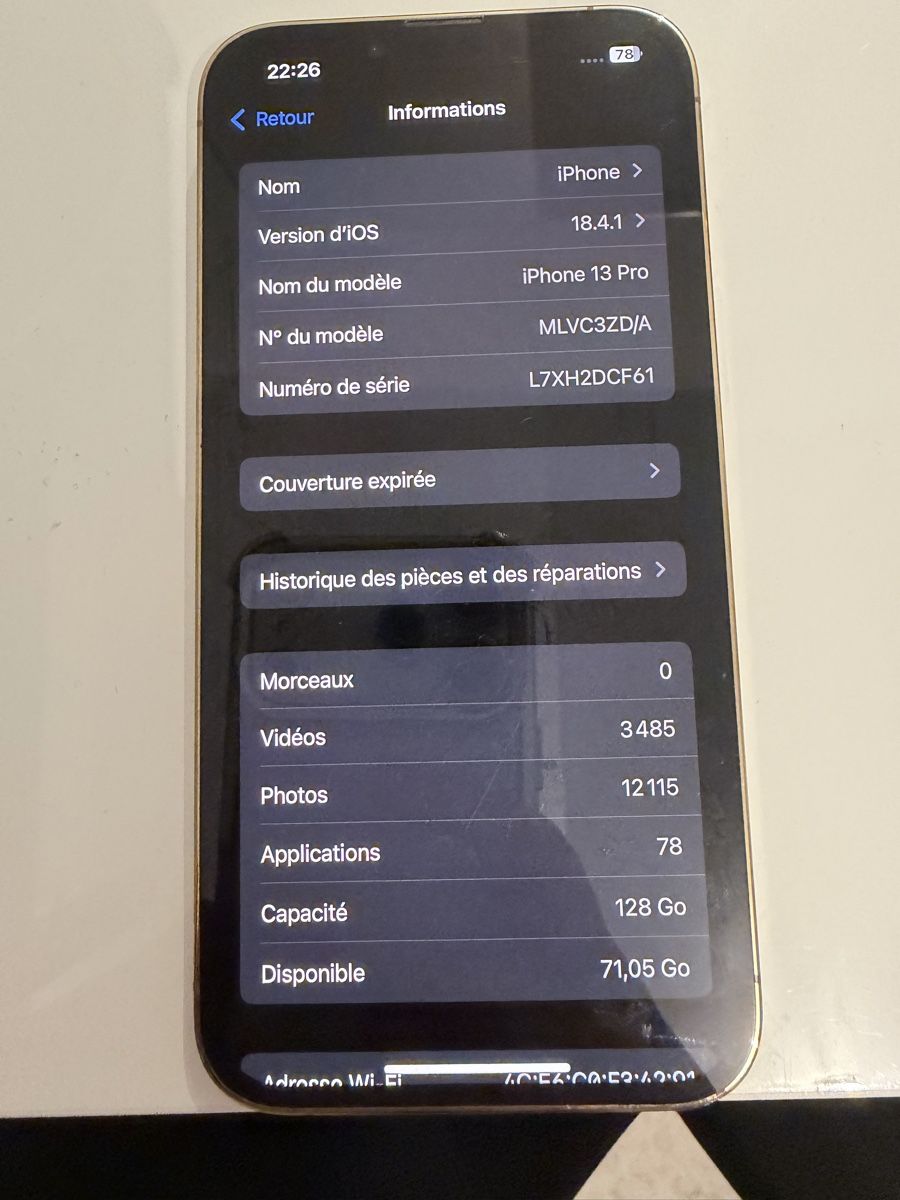 Apple Telefoni cellulari / Smartphones: Iphone 13 Pro Gold - bon état  – Usato da Neuchâtel venduto da Rosavitabella 4