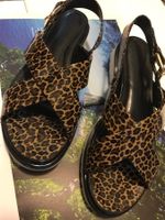 Sommer Sandalen Grösse 40 Leopard Optik, Lack