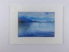 Original Aquarell Bild von Zugersee
