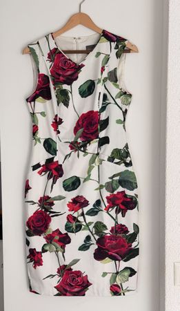 Elegantes Sommerkleid von Phase Eight, Rosendruck, Gr. 12
