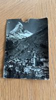 Alte Zermatt-Postkarte mit Matterhorn-Motiv, Rarität!