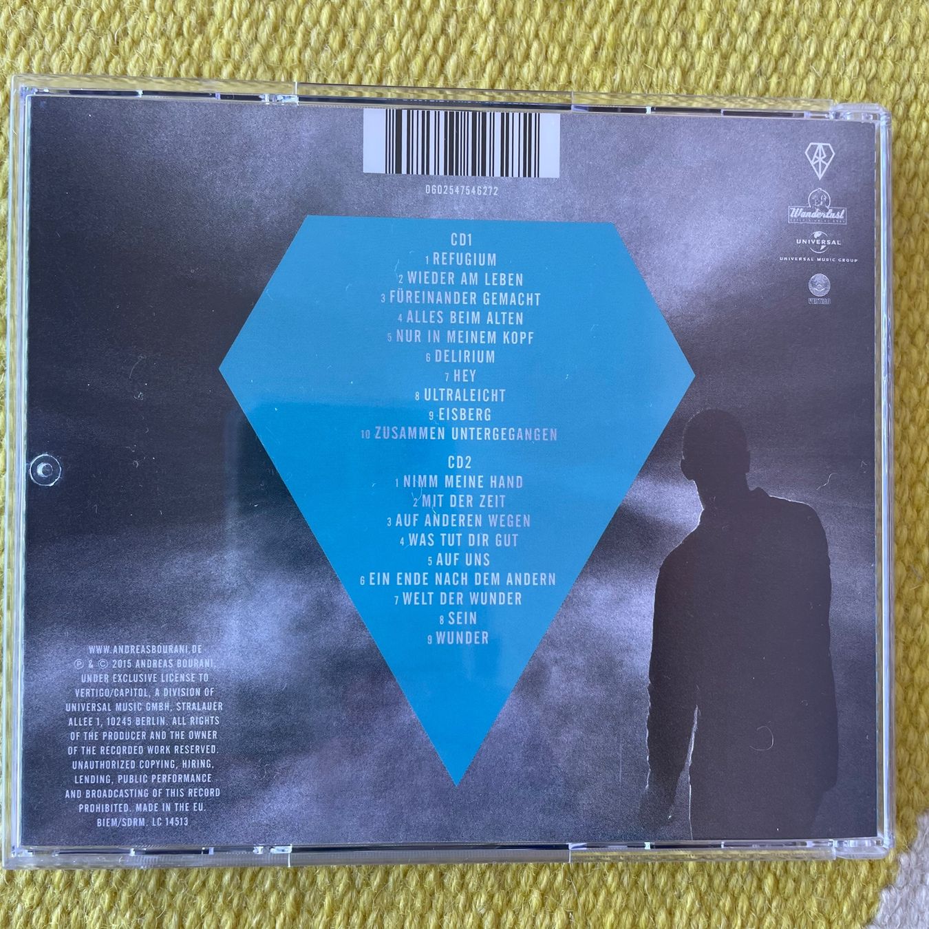 CD: ANDREAS BOURANI-2CD HEY LIVE – Usato da Rorschacherberg venduto da CD-Roli 1