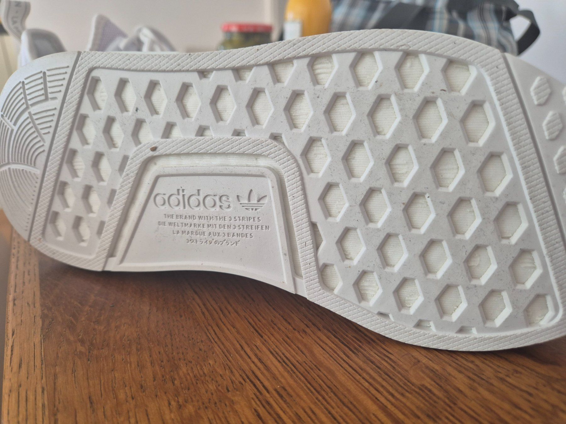 adidas gazelle silver green womens adidas NMD_R1 Strap Shoes - Women's - Cloud White / Lucid Blue main image 1