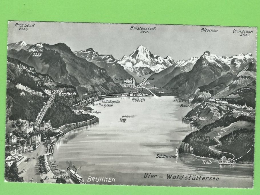 Cartoline postali: Brunnen, Vierwaldstättersee – Nuovo (secondo la descrizione) da Zürich venduto da t24_de