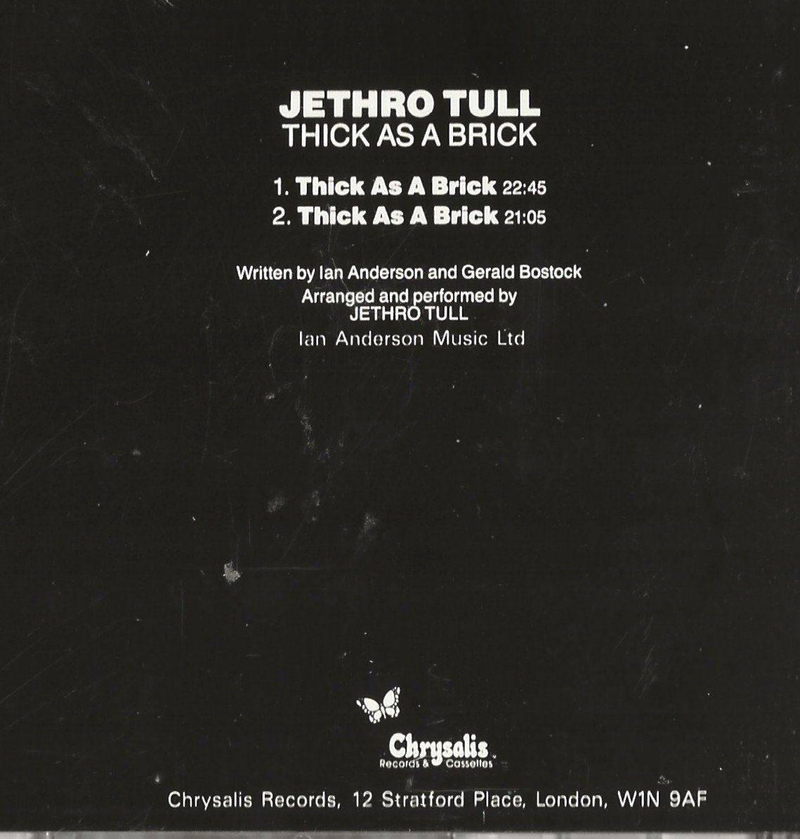 CDs: JETHRO TULL -Thick as a brick- – Gebraucht aus Reinach BL von studii100 1