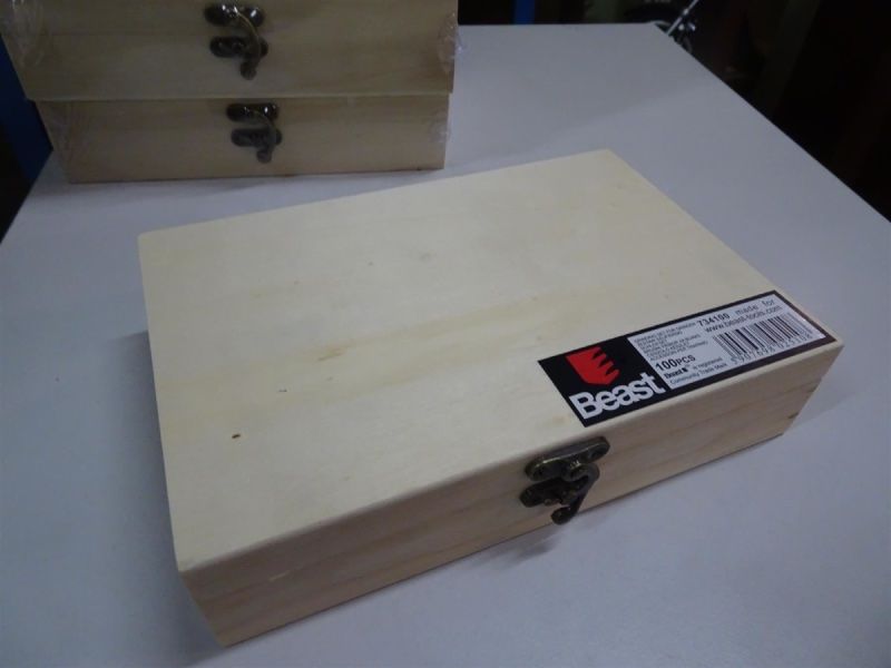 Tutti gli attrezzi: neues Mini Schleifset inkl. Holzbox – Nuovo e nell'imballaggio originale da Necker venduto da liq24 7