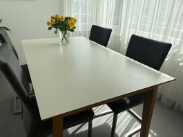 Esstisch Sinthya Weiss Holz, 160cm
