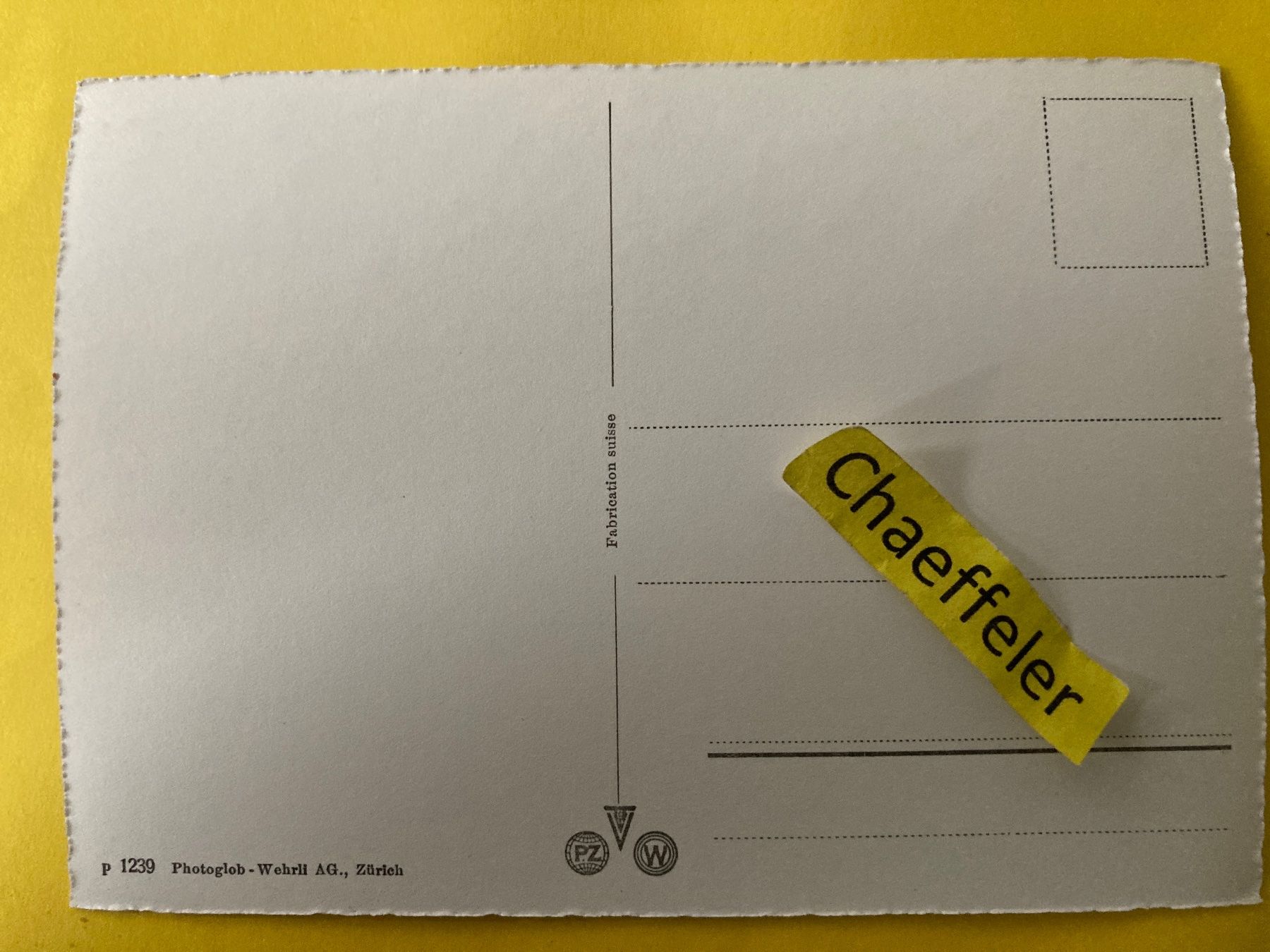 Cartoline postali: Liestal – Usato da Zürich venduto da Chaeffeler 1