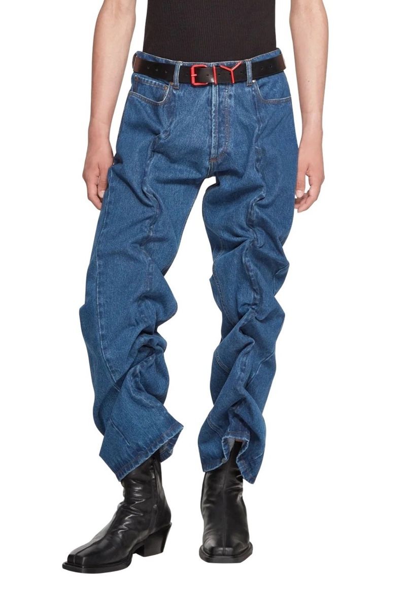 Y/Project Jeans: Y/Project Wire Jeans / Wire Denim – Nuovo e nell'imballaggio originale da Kaltbrunn venduto da LuxShop