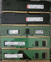 5×diverse DDR4 RAM 4GB Speicherriegel guter Zustand