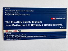 SBB EuroCity Zuerich-Muenchen Prospekt - Top Zustand!