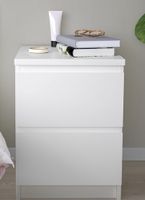 Nachttisch Malm weiss von IKEA
