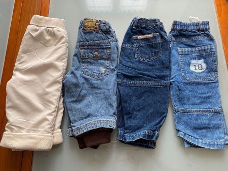 Lot de 4 pantalons garçon T.68