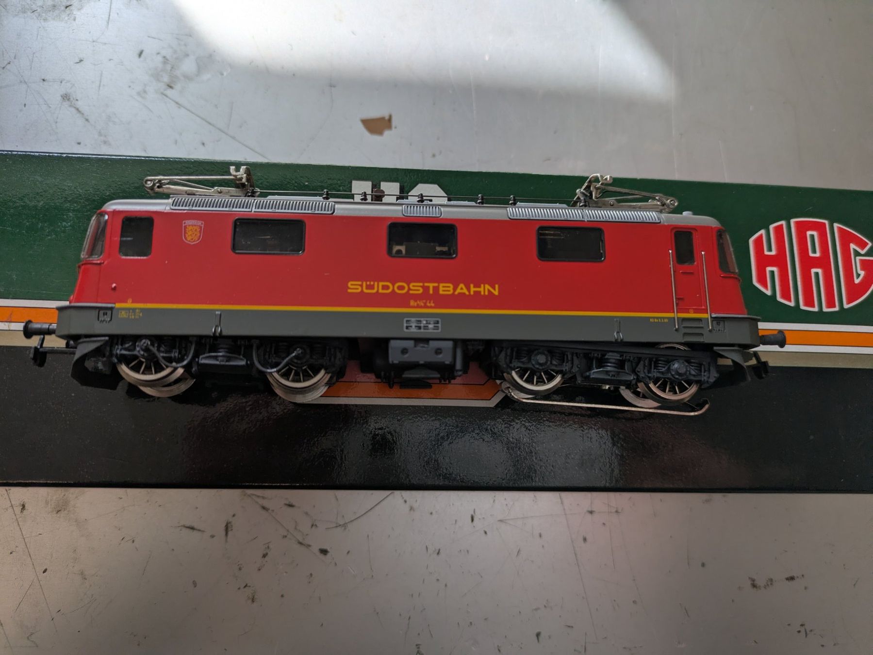 Hag Modellini di ferrovie: HAG 270 Re 4/4 III SOB Pfäffikon – Nuovo (secondo la descrizione) da Lohn SH venduto da Gitane0 4