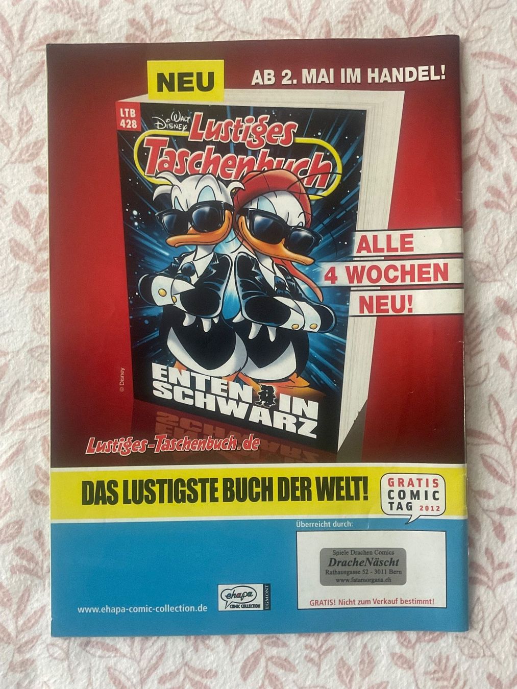 Fumetti: Gratis Comic Tag 2012; Donald Duck, Disney    ' – Usato da Zürich venduto da tol_b7c7 1