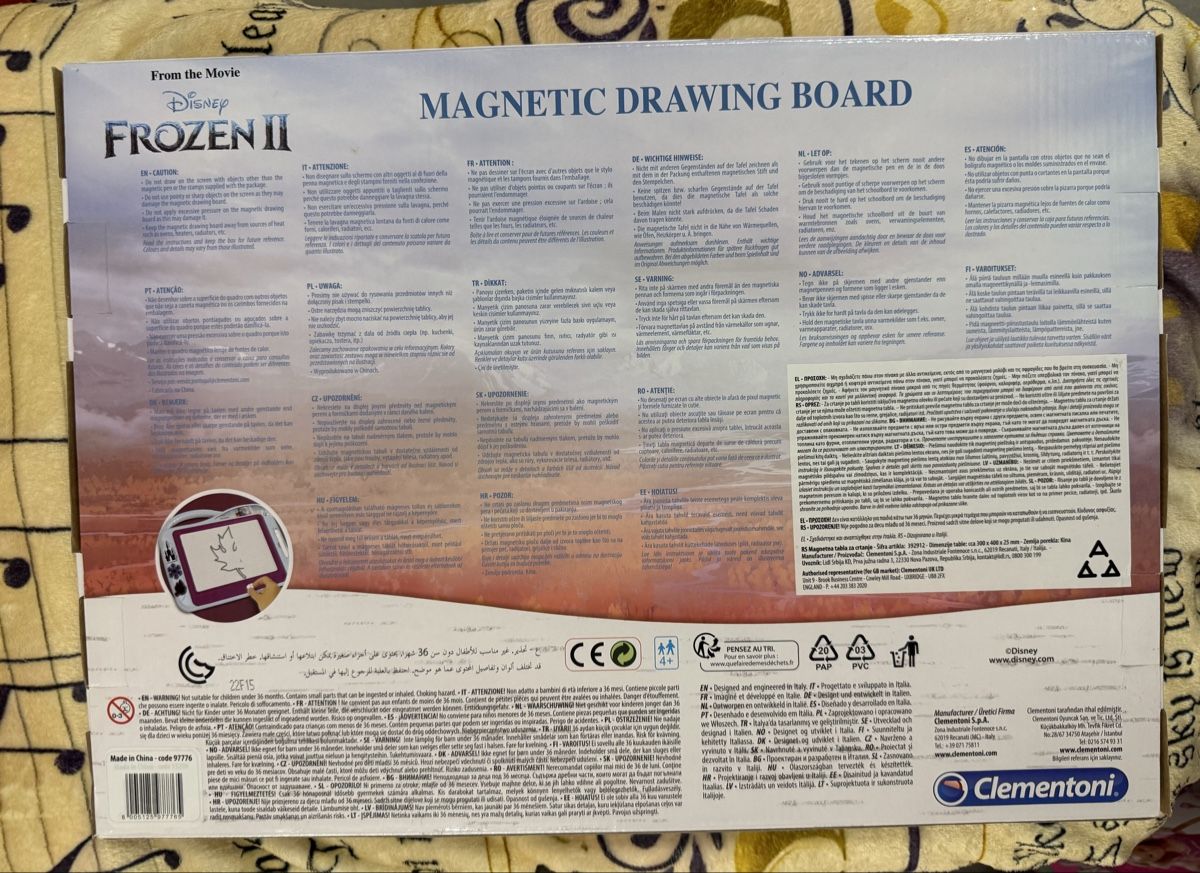 Clementoni Giochi: Disney Magnetic drawing board Clementoni – Nuovo e nell'imballaggio originale da Ecublens VD venduto da charliecinquillo 1