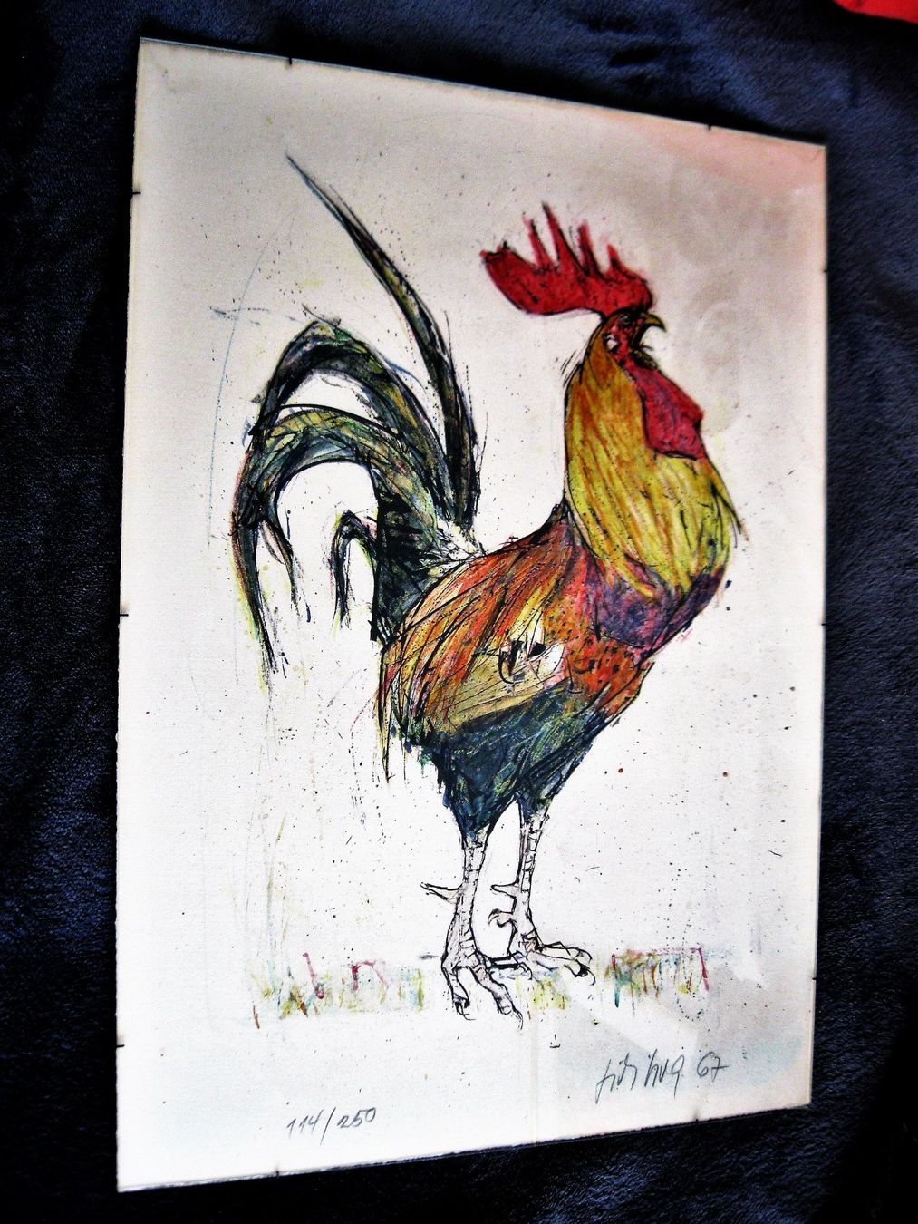 Grafiken & Lithographien: LITHOGRAFIE  VON  FRITZ  HUG  67 – Gebraucht aus Männedorf von Andreas2002 1