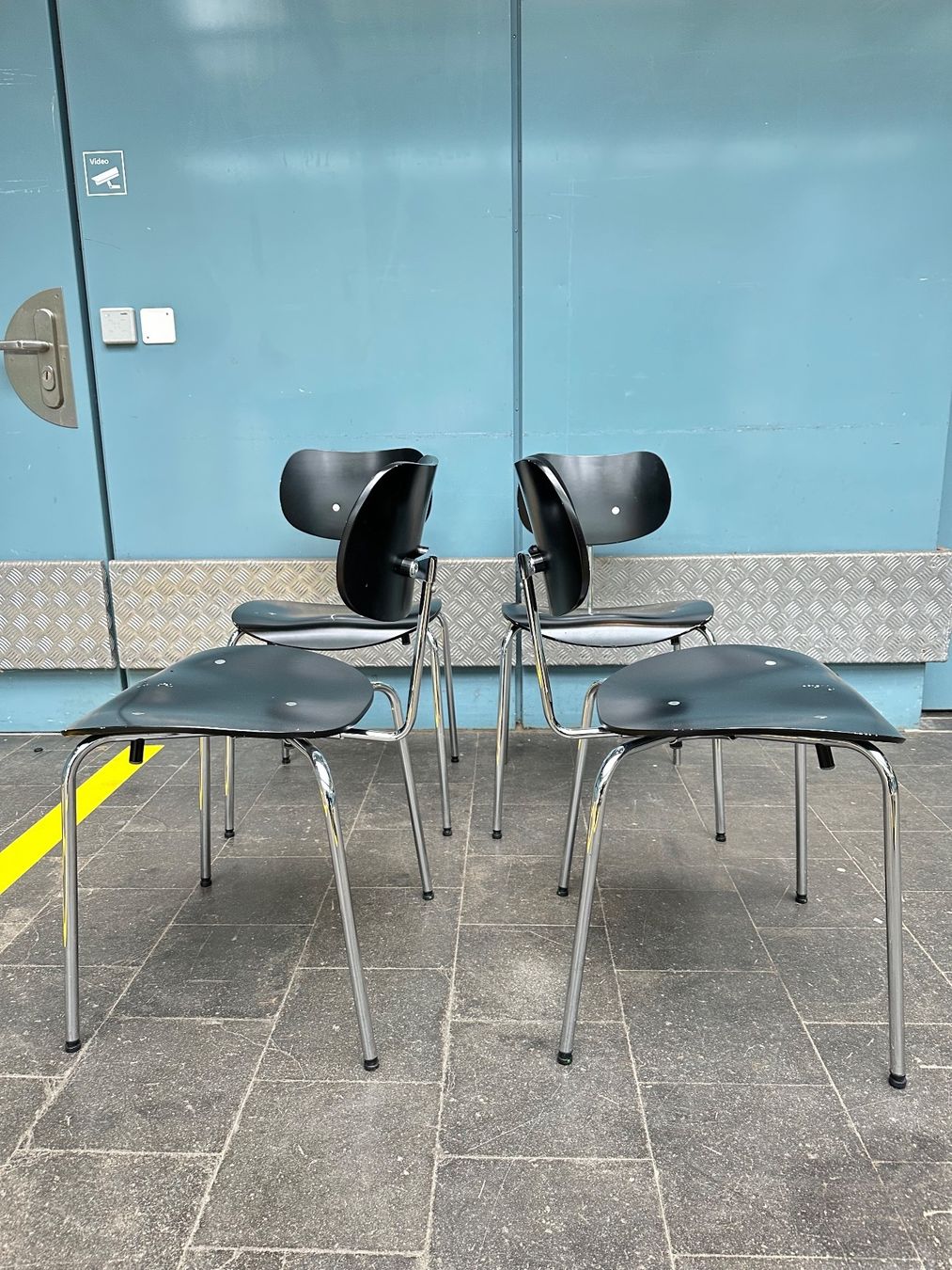 Sedie: Stühle SE 68, Egon Eiermann, Vintage – Usato da Grenchen venduto da Design-Outlet 5