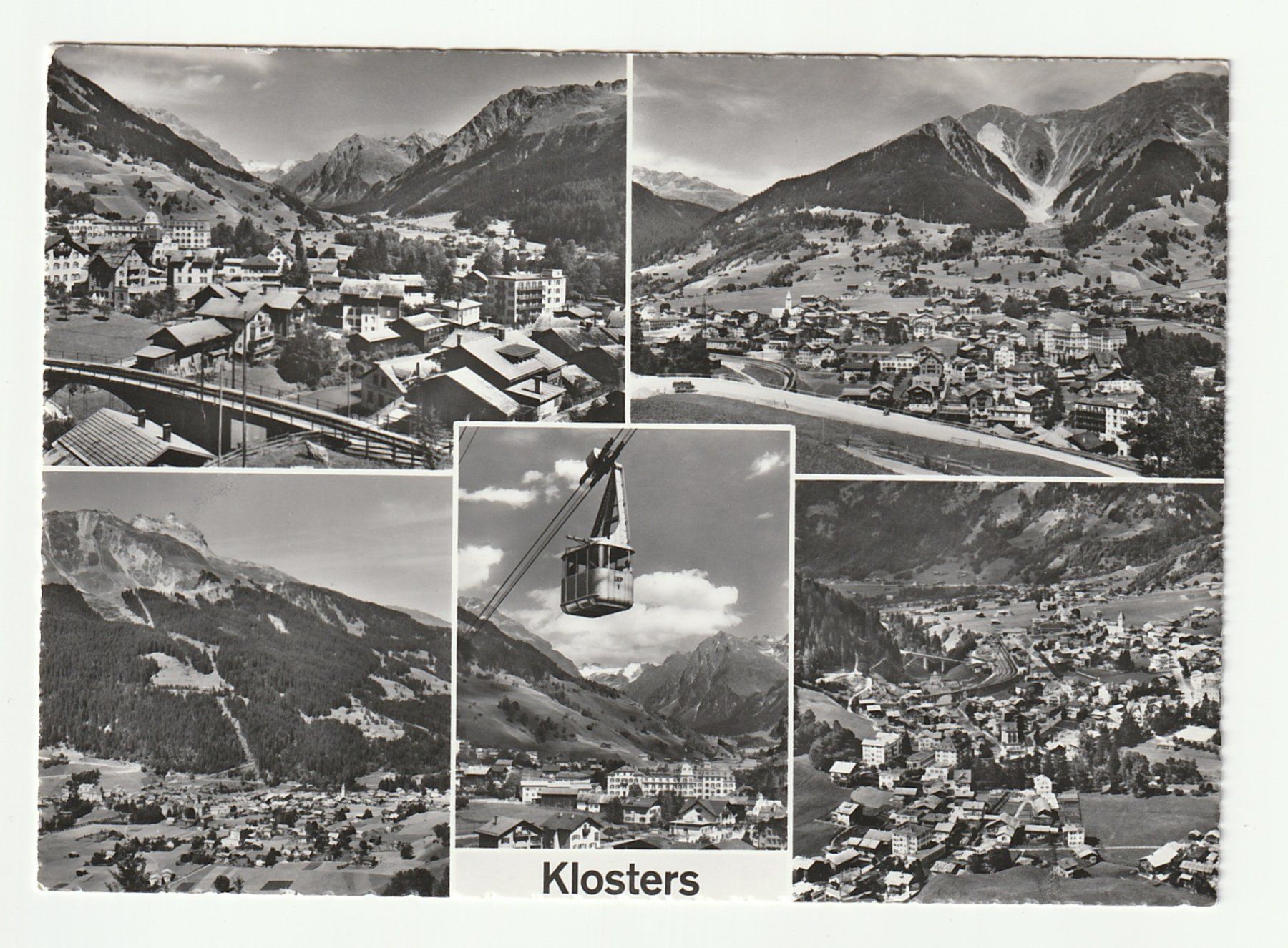 Cartoline postali: AK Klosters, Teilansichten Seilbahn, Graubünden – Nuovo (secondo la descrizione) da St. Gallen venduto da Ricardo_Deals