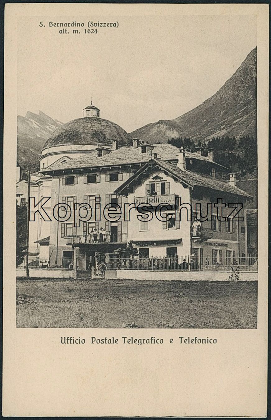 Cartoline postali: GR San Bernardino - Post - Postkutsche - Pass – Nuovo (secondo la descrizione) da Schindellegi venduto da dolpitz