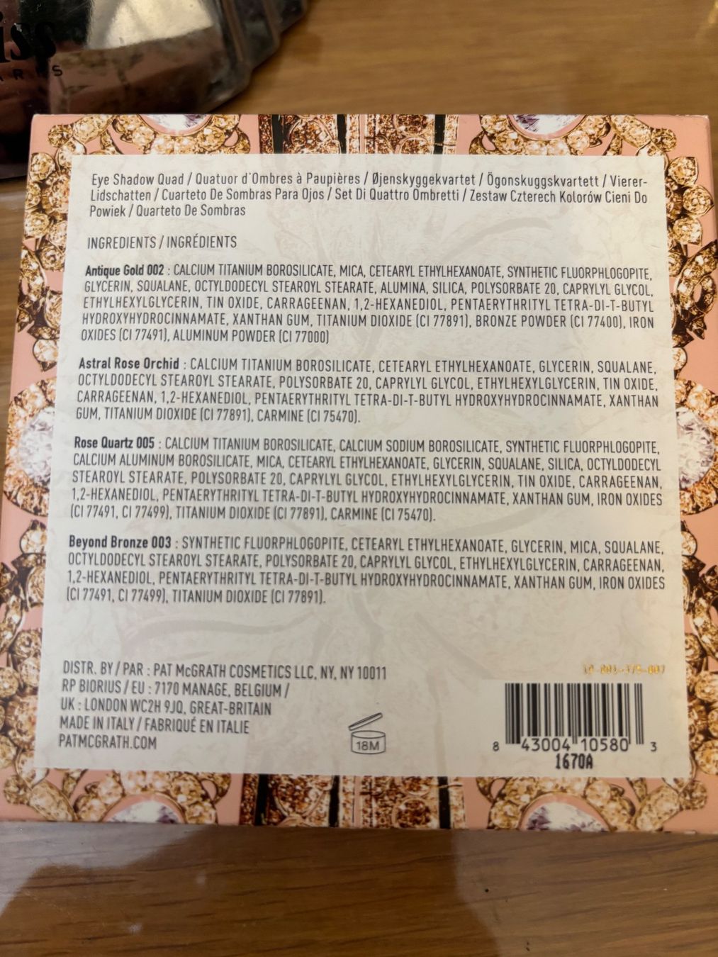 Pat McGrath Labs Make-up: Pat McGRATH LABS  Blitz Astral Quad Ritualistic Rose Palette – Nuovo (secondo la descrizione) da Zürich venduto da deruja 5