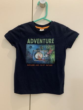 T-Shirt Adventure, Gr 92, dunkelblau, sehr guter Zustand