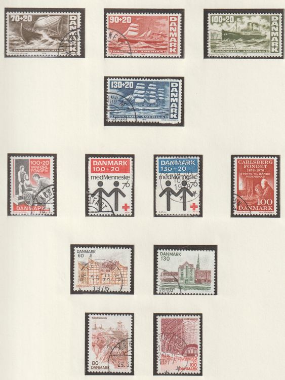 Collection De Timbres Danemark 1851-1969 - Lot 39407 En Album Behrens, Non Certifié