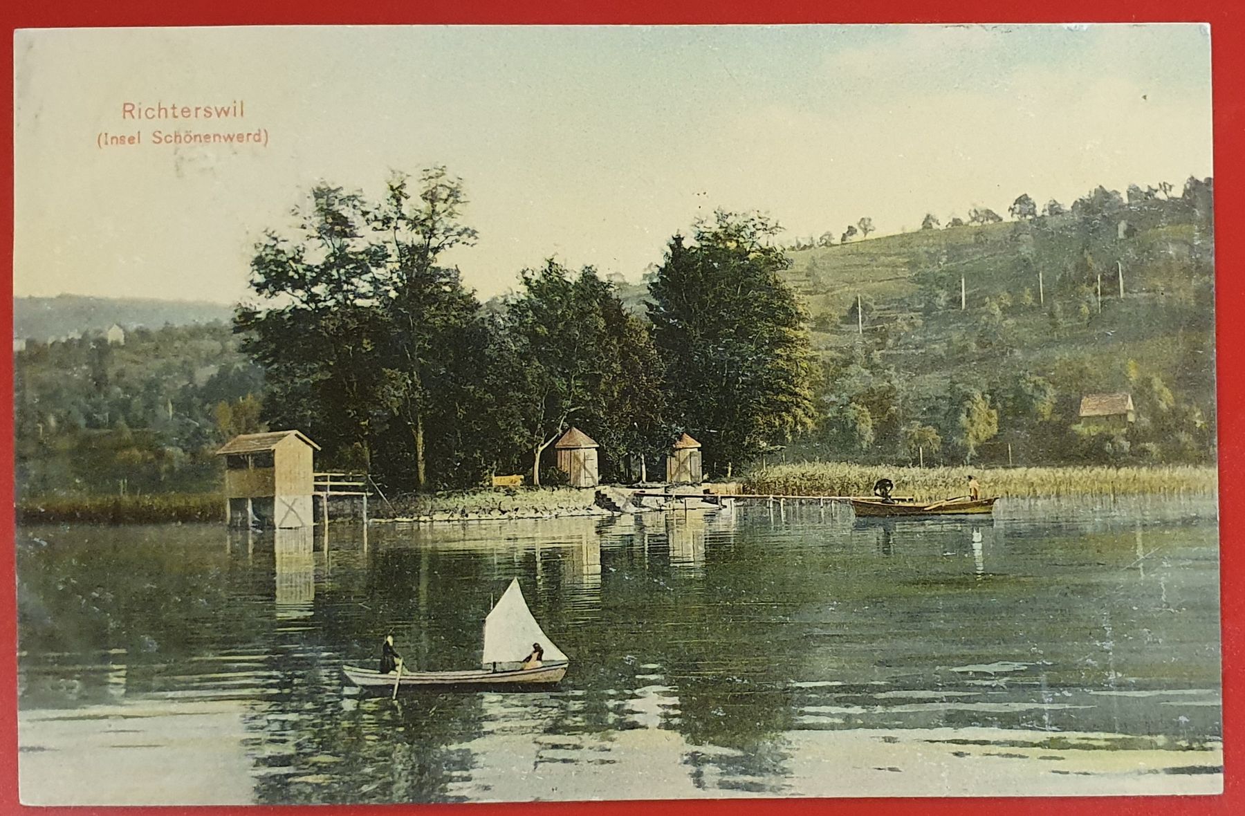 Ansichtskarten: Richterswil, mit Bahnpoststempel Einsiedeln-Wädenswil 1910 – Gebraucht aus Kreuzlingen von Rschweiz1