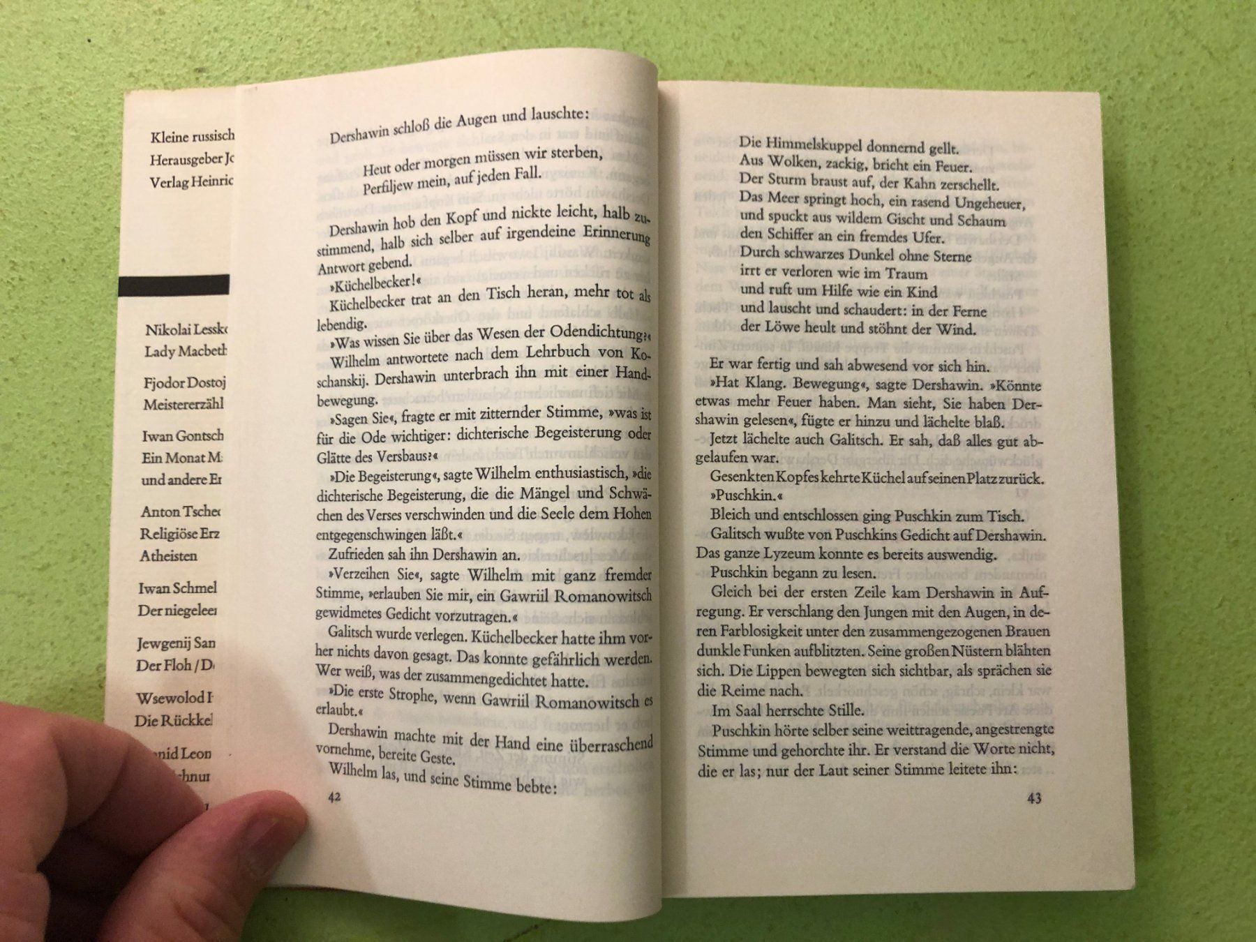 Bücher: Juri Tynjanow: Wilhelm Küchelbecker. – Gebraucht aus Zürich von allp 4
