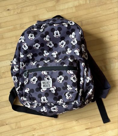 Sac à dos Mickey Mouse motif imprimé gris bon état
