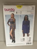Patron Burda Robe Femme Vintage Neuf 6720 T 32-42