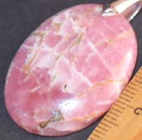 Anhänger L-3894 – Rhodochrosit Cabochon 33x24mm