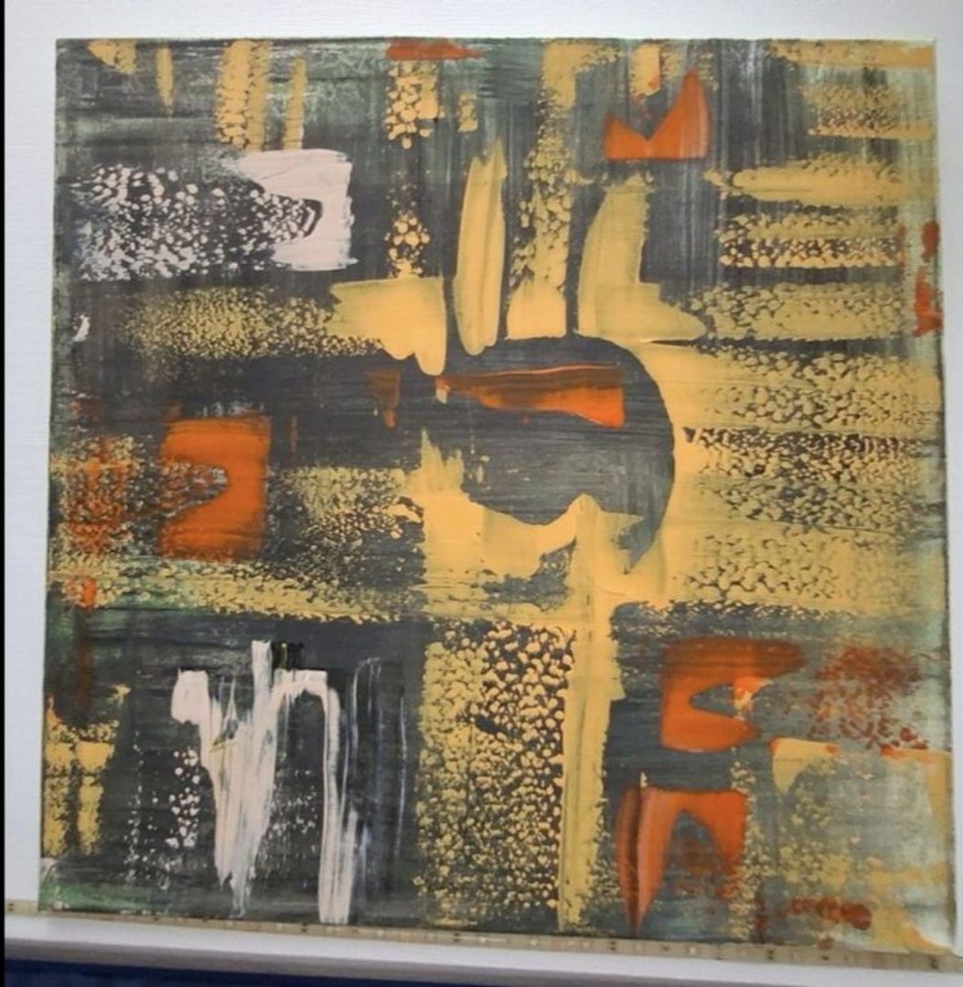 Dipinti: Gemälde " Gedankenspiel" handmade 58×58 – Nuovo (secondo la descrizione) da Riehen venduto da Steinbock1970 3