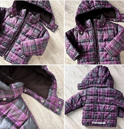 TOP - Gr 98 Steppjacke Winterjacke mit abnehmbarer Kapuze