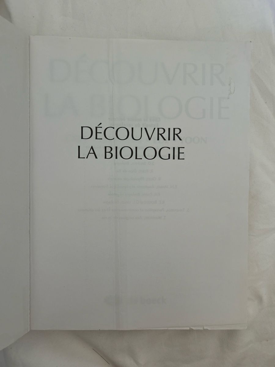 Libri: Découvrir la biologie CAIN – Usato da Genève venduto da Niara18 7