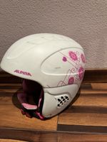 Skihelm Alpina 51-55 cm in weiss / pink; Casque de ski blanc