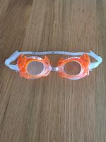 Lunettes de natation enfant crabe orange fluo
