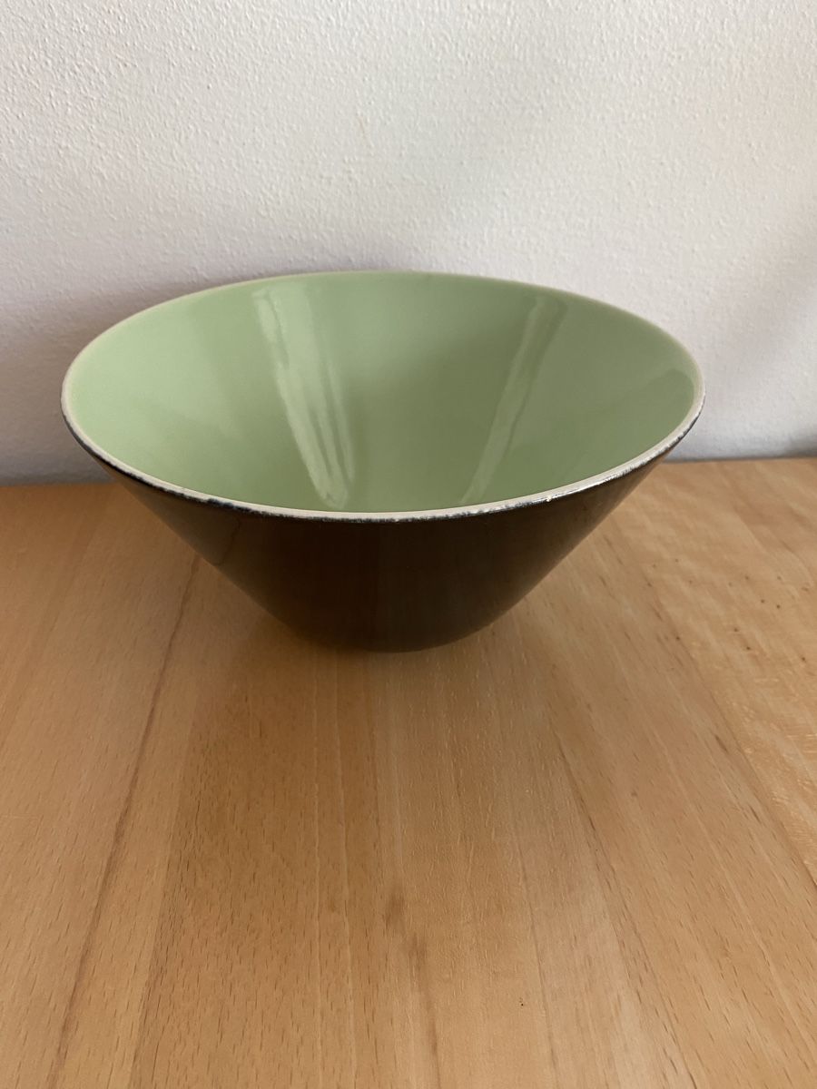 Rössler Schalen: Rössler Salatschüssel schwarz-grün – Gebraucht aus Schwarzenburg von Michellu 6