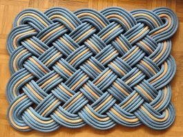 Seilteppich Fussmatte Fußabstreifer kletterseilupcycling