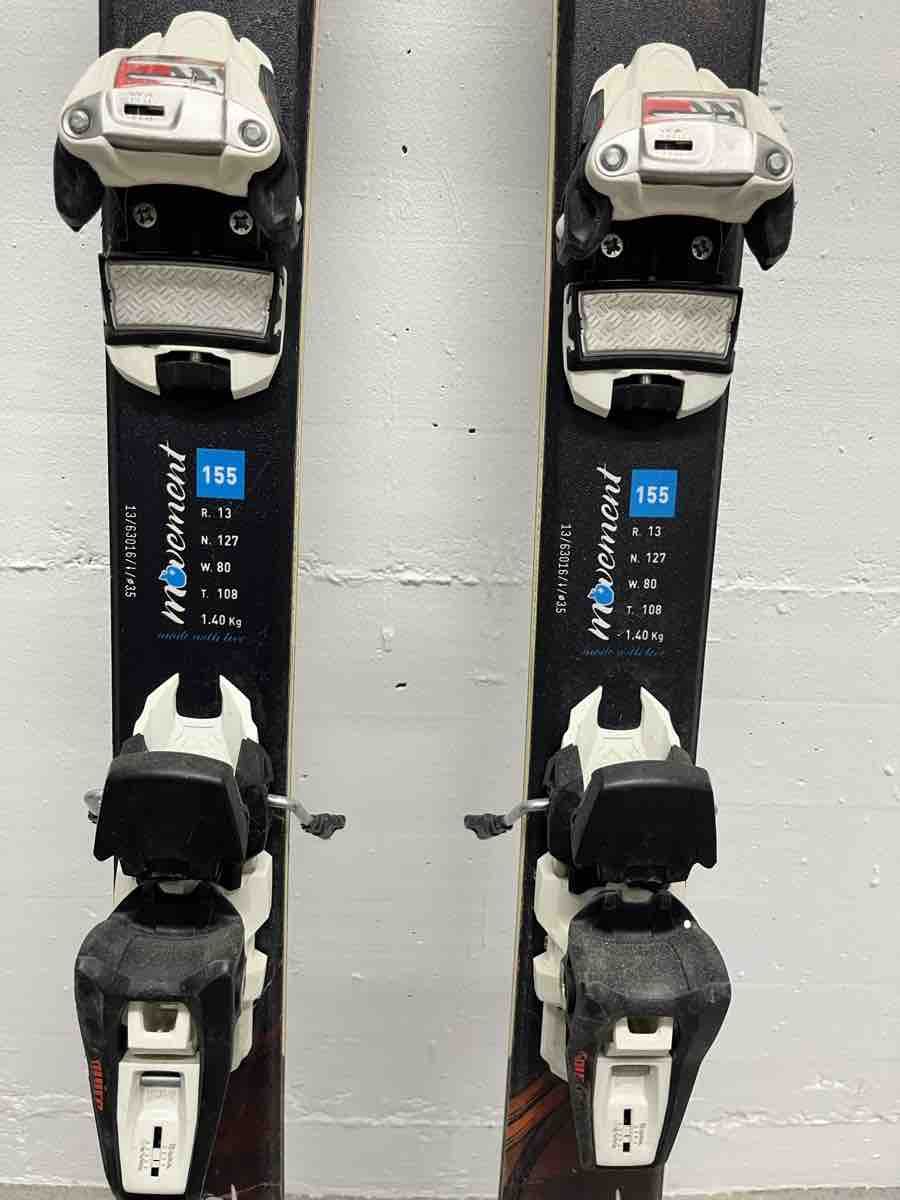 Movement Sci: Movement Alpin-Ski 155 cm mit Marker Bindung – Usato da Grindelwald venduto da IseLune 1