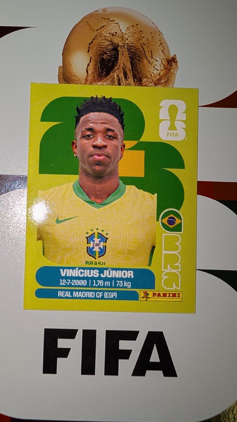 Panini Carte collezionabili: FIFA World Cup 2026 Sticker Vinicius Junior Brasil – Nuovo e nell'imballaggio originale da Zürich venduto da iva_tfq5