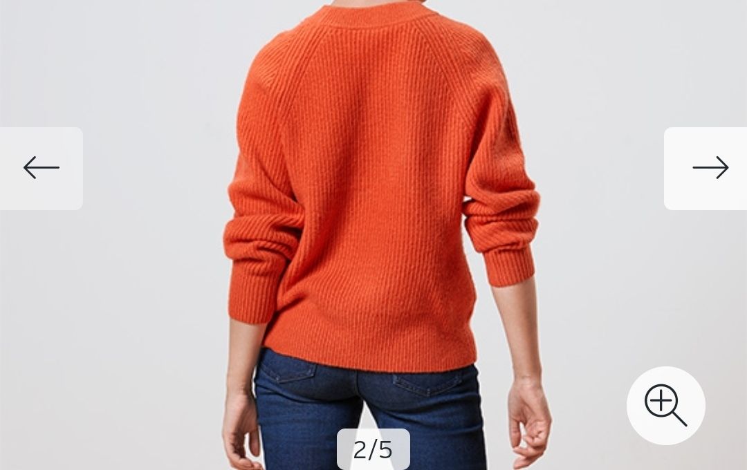 Maglioni & Felpe: Oranger Wollpullover Gr. M mit Rippenmuster, warm! – Nuovo e nell'imballaggio originale da Netstal venduto da Salihoi 2