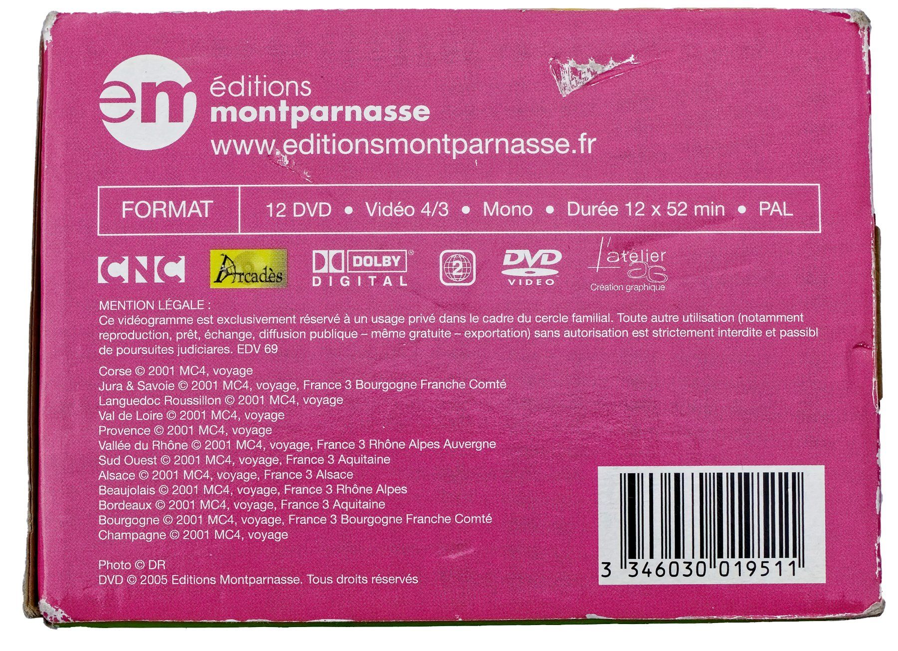 Tutti i DVDs: LA ROUTE DES VINS "Coffret Complet Originale de 12 DVDs" – Usato da Onex venduto da gonsla 4