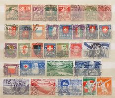 PRO JUVENTUTE: Des timbres oblitérés des années 1915 à 1932